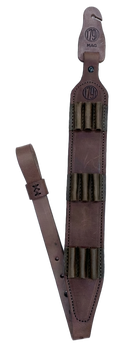1791 Gunleather HNTASLRBRWA Hunt Ammo Sling Oiled Brown Leather 32" to 37" OAL Rifle                                                                                                                    