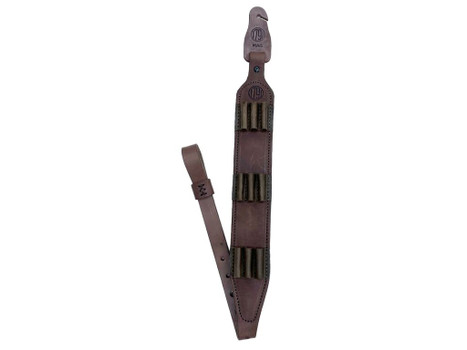 1791 Gunleather HNTASLRBRWA Hunt Ammo Sling Oiled Brown Leather 32" to 37" OAL Rifle