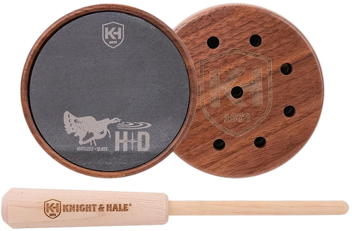 Knight & Hale KHT0202 HD Slate Pot Call Turkey Sounds Walnut/Hickory                                                                                                                                    