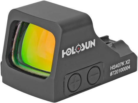 Holosun HE407K-GD-X2   Black 6 MOA Gold Dot Reticle                                                                                                                                                     
