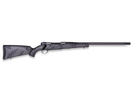 Weatherby MGT01N7MMBR2B Mark V Backcountry Guide TI 7mm BC 3+1 22" Graphite Black Cerakote Fluted Threaded Carbon Barrel, Titanium Drilled & Tapped Receiver, Exposed Carbon w/Carbide Black Accents Fix