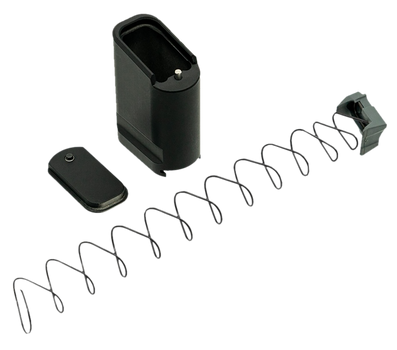 Shield Arms SAS15ME10BLK Magazine Extension  Extended 10rd Compatible w/ Shield Arms S15 Magazine Black Anodized Aluminum                                                                               