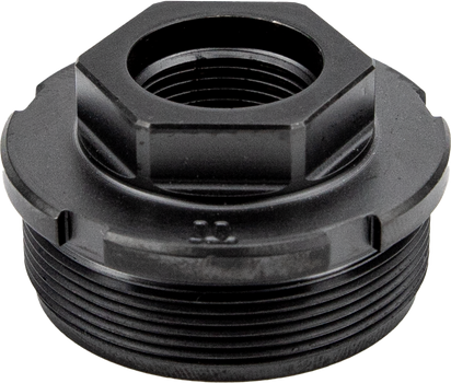 Kgm Suppressors A-DTA-T-3  Direct Thread Adapter Fits 3/4"x24 Titanium Nitride Black                                                                                                                    