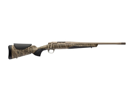 Browning 036147298 X-Bolt 2 Speed SPR Full Size 7mm PRC 3+1 20" Smoked Bronze Cerakote Fluted Threaded Barrel, Smoked Bronze Cerakote Steel Drilled & Tapped Receiver, Mossy Oak Bottomland Adj Vari-Tec