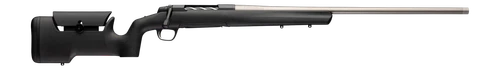 Browning 036120294 X-Bolt 2 Special Max LR Full Size 6.5 PRC 3+1 24" Matte Stainless Heavy Sporter Threaded Barrel, Matte Stainless Stainless Steel Drilled & Tapped Receiver, Black Adjustable Max Synt