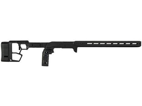Mdt Sporting Goods Inc 116079BLK ACC Premier Gen2 Chassis Cerakote Black Aluminum Fits Ruger American Rimfire 34.40" OAL