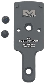 Meprolight USA 901141041 Optics Plate Shotgun Matte Black Aluminum Beretta 1301T/A300 RMR Footprint                                                                                                     