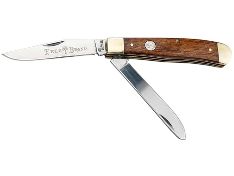 Boker 110832 Trapper 2.0 Clip Point/Spey Plain D2 Steel Blade Rosewood Tulip Wood Handle