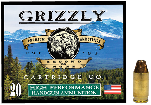Grizzly Ammo GC380A2   380ACP 90gr Jacketed Hollow Point 20 Per Box/10 Case                                                                                                                             
