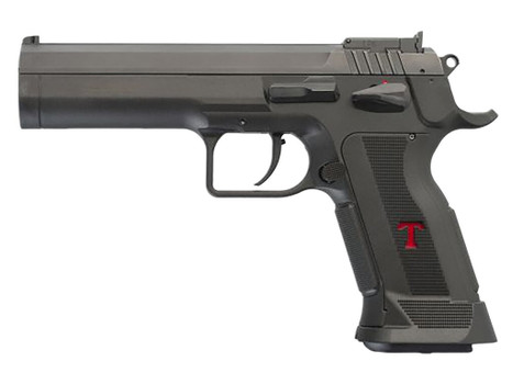 Tanfoglio TFLIMPROP9 Limited Custom 9mm Luger 19+1 4.76" Stainless Steel Barrel, Black Serrated Steel Slide, Black Polymer Frame w/Beavertail, Textured Grip