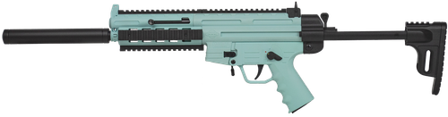 ATI GERGGSG1610M GSG-16  22LR 10+1 16.25" Black Non-Threaded Barrel, Mint Green Picatinny Rail Polymer Receiver, M-LOK Handguards, Collapsible w/Storage Compartment Black Synthetic Stock, Mint Polymer