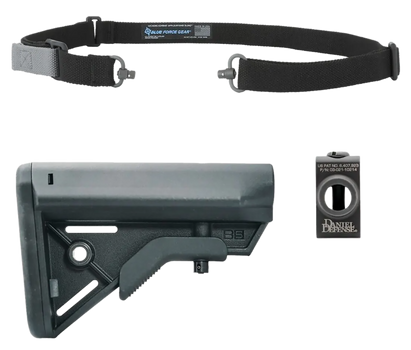 Blue Force Gear KSP0088BK M4 Modern Combat Sling Kit Black                                                                                                                                              