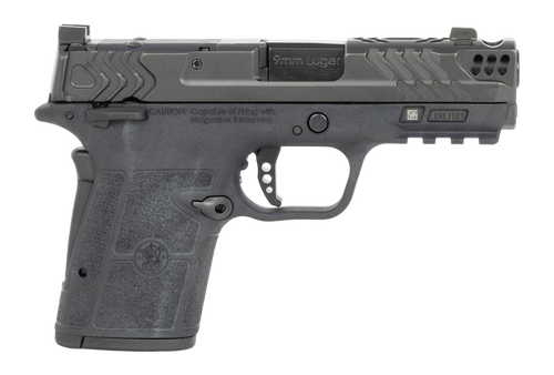Smith & Wesson 14412 Performance Center Equalizer Micro-Compact Frame 9mm Luger 10+1 3.68" Black Armornite Stainless Steel Barrel & Optic Ready/Ported/Serrated Slide, Black Polymer Frame w/Picatinny R