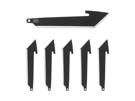Outdoor Edge RRT30K6C 3" Tanto Plain Black Oxide 420J2 SS Blade 6 Blades