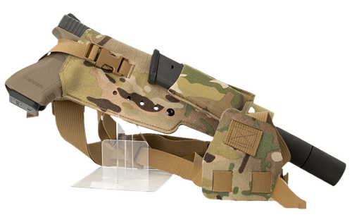 Cole-tac VWX108 Varmint Wrangler XL Pistol Holder Chest Multi-Cam Left Hand                                                                                                                             