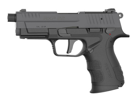 Retay USA RXP22BSG10TH RXP 22 LR 10+1 4" Threaded Barrel, Gray Cerakote Optic Ready/Serrated Slide, Black Cerakote Polymer Frame w/Accessory Rail, RMSc/RMR Footprint