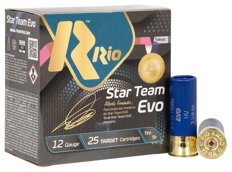 Rio Ammunition ST3275 Star Team EVO  12Gauge 2.75" 1 1/8oz 7.5Shot 25 Per Box/10 Case                                                                                                                   