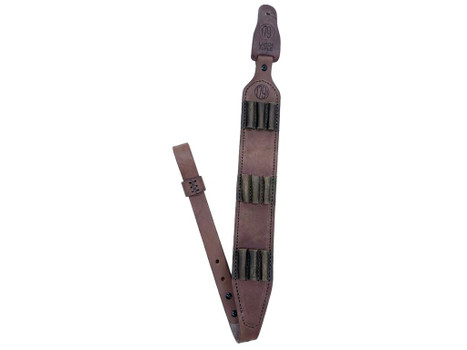 1791 Gunleather HNTASMRBRWA Hunt Ammo Sling Oiled Brown Leather 32" to 37" OAL