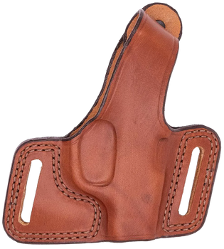 Bianchi 12839 Black Widow  OWB Size 02 Tan Leather Belt Slide Fits Ruger Security-Six Fits S&W K Frame 2-4" Right Hand                                                                                  