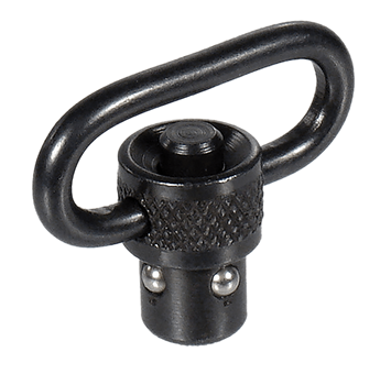 Leapers TLQDSW08A QD Sling Swivel  Black 1" Push Button Steel                                                                                                                                           
