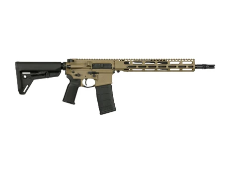Vktr Industries V31100916647CA VK-1 5.56 NATO 10+1 13.70" Black Threaded Barrel, Flat Dark Earth Cerakote Aluminum Receiver w/Picatinny Rail, M-LOK Handguard, Black Magpul MOE SL Polymer Stock, Magpul