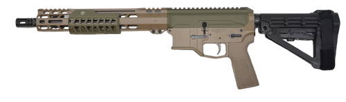 Bilson Arms P7UFSFG10R1 BA-15FCP  338 ARC 10+1 12.50" Threaded Barrel, Flat Dark Earth/Sniper Green Cerakote Aluminum Receiver w/Picatinny Rail, M-LOK Handguard                                        