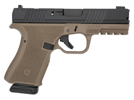 Black Rain Ordnance FL9MMFDEBLK Compact Frame 9mm 15+1 4" Stainless Steel Slide