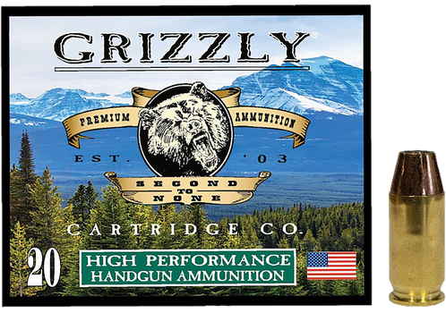 Grizzly Ammo GC45A+P8   45ACP+P 230gr Jacketed Hollow Point 20 Per Box/10 Case                                                                                                                          