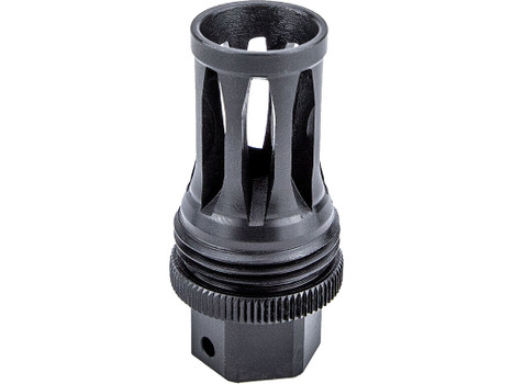 Kgm Suppressors A-QD-FH-S-1 Quick Detach Flash Hider Black Nitride Steel 1/2"x28 Threads