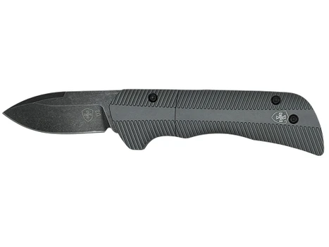 Templar Knife Cali Auto Assist 1.90" Folding Drop Point Plain Cali D2 Steel Blade, 3.56" Gunmetal Anodized Aluminum Handle
