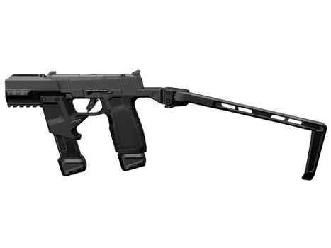 Tyrant CNC TDP365TWSBLK Black Aluminum/Polymer Folding Fits Sig P365
