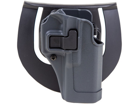 Blackhawk 413500BKR Serpa CQC Sportster OWB Size 00 Gun Metal Gray Polymer Paddle Compatible w/Glock 17/22/31/47 Right Hand