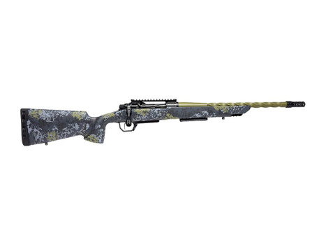 Horizon Firearms HRF-VE2-25CM-22R Venatic 2 25 Creedmoor 22" Sage Green Spiral Fluted Threaded Barrel, Black DLC Receiver w/Picatinny Rail, Arca Rail Forend, Artic Moss Iota EKO X Carbon Fiber Stock