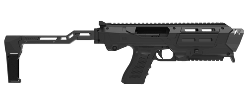 Meta Tactical Llc MX1-PS-BK MX-1 Conversion Kit Compatible w/Glock, Aluminum Frame w/M-LOK & Picatinny Rail, Black Polymer Folding Stabilizer                                                           