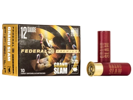 Federal PFCX157F4 Premium Grand Slam 12Gauge 3" 1 3/4oz 4Shot 10 Per Box/25 Case