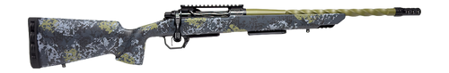 Horizon Firearms HRF-VE2-22CM-22R Venatic 2 22 Creedmoor 22" Sage Green Spiral Fluted Threaded Barrel, Black DLC Receiver w/Picatinny Rail, Arca Rail Forend, Artic Moss Iota EKO X Carbon Fiber Stock  