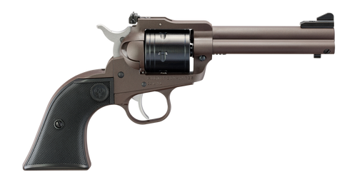 Ruger 2071 Super Wrangler 250th Anniversary 22 LR/22 WMR 6 Shot 4.62" Dark Bronze Cerakote Steel Engraved Barrel, Steel Frame, Checkered Synthetic Grip, Transfer Bar Safety, Exposed Hammer            