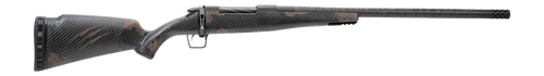 Fierce Firearms RGESC25CM18BTS Carbon Rogue 25 Creedmoor 3+1 18" Carbon Fiber Match Grade Threaded Barrel, Black Cerakote Stainless Steel Drilled & Tapped Receiver, Trophy Camo LR Negative Comb Carbon