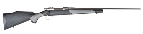 Weatherby  Vanguard Weatherguard Full Size 30-06 Springfield 5+1 22" Satin Threaded Barrel, Satin Stainless Steel Drilled & Tapped Receiver, Black/Gray Weatherguard                                    