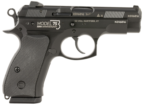 CZ-USA 01132 75D 50th Anniversary Compact Frame 9mm Luger 10+1                                                                                                                                          