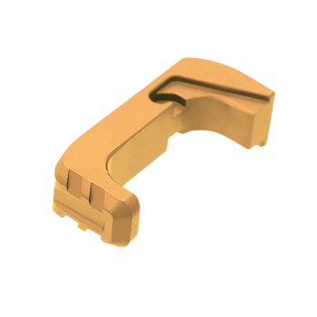 Tyrant CNC TD43X48EGLD  Extended Magazine Release Glock 43x/48 Gold Aluminum                                                                                                                            