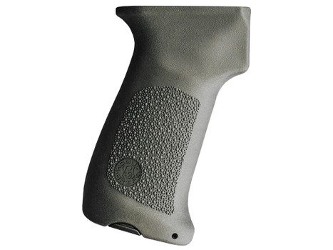 Hogue 74031 Pistol Grip w/o Finger Grooves OD Green Overmolded Rubber Fits AK-47/AK-74