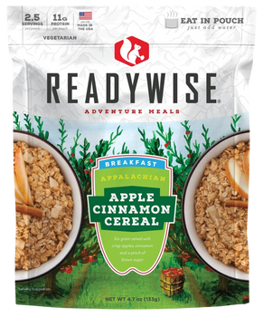 Wise Foods RW05802 Apple Cinnamon Cereal  2.5 Servings 6 Per Case                                                                                                                                       