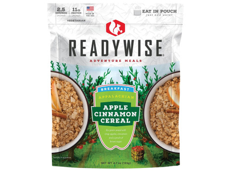 Wise Foods RW05802 Apple Cinnamon Cereal 2.5 Servings 6 Per Case