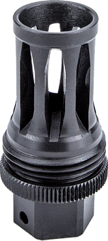 Kgm Suppressors A-QD-FH-S-3M Quick Detach Flash Hider Black Nitride Steel 3/4"x24 Threads                                                                                                               