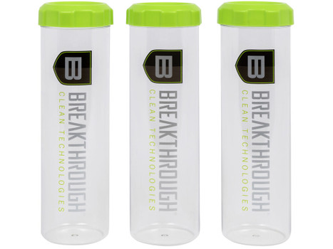 Breakthrough Clean BTSCT3PK Suppressor Tubes Clear/Green 3 Pack