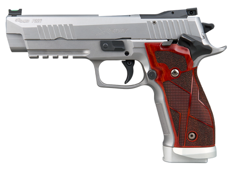 Sig Sauer 226X59CL2SAO P226 XFive Classic Full Size 9mm Luger 10+1 5" Bull Barrel, Stainless Steel Optic Ready/Serrated Slide & Frame w/Beavertail & Picatinny Rail, Hogue Cocobolo Grip, SIG-LOC Footpr