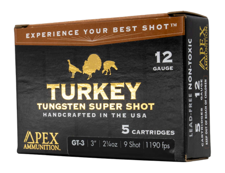 APEX AMMO STH-3      12G 3    2-1/4 7.5/9     5/10