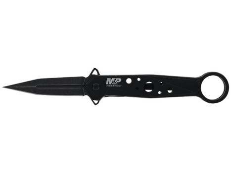 Smith & Wesson Knives 1193183 M&P Folding Dagger Folding Dagger Plain Black 8Cr13MoV SS Blade