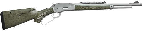 Davide Pedersoli 010G732457 Boarbuster Guidemaster-X 45-70 Gov 5+1 19" Silver Cerakote Threaded Barrel & Receiver w/Picatinny Rail, Green Adj Cheek Riser Synthetic Stock                               